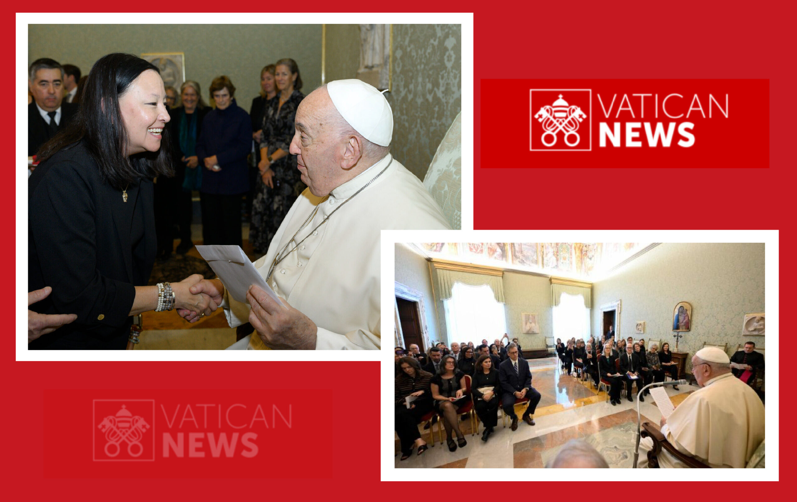 Photos of Vivian and Vatican News