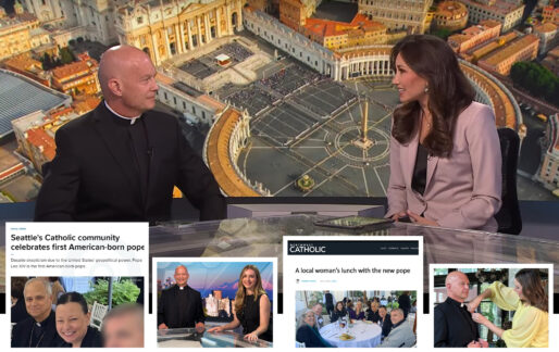 news media collage
